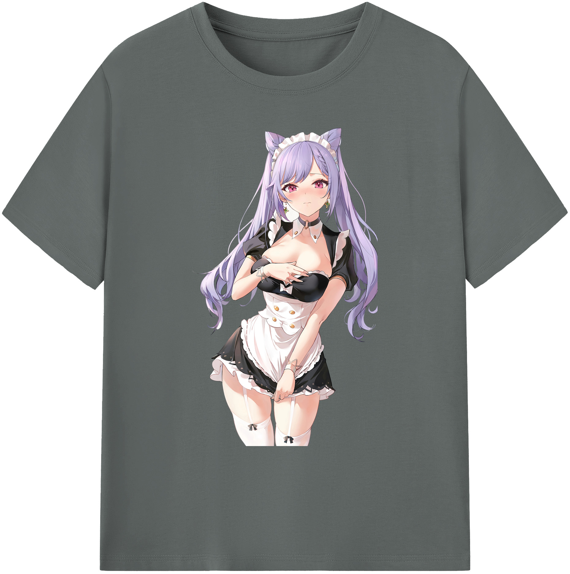 げんし神 刻晴 こくせい genshin Kokusei 綿100％ メンズ半袖Tシャツ｜肌触りやわらか＆通気性